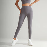 Sheryer Women's Yoga Gym Sportswear Clothes Leggings Peach Buttocks High Waist Elastic Workout Tights Booty with Pocket Pants - Waraqah