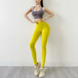 SOISOU Nylon Leggings Women's Pants Sport Yoga Pants Sexy Tight High Waist Elastic Women's Panties Pocket legging mujer - Waraqah