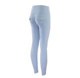 SOISOU Nylon Leggings Women's Pants Sport Yoga Pants Sexy Tight High Waist Elastic Women's Panties Pocket legging mujer - Waraqah