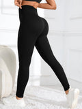 High Waisted Seamless Yoga Leggings, Ribbed Sportswear Tights, Fitness Apparel for Women, Gym and Casual Wear For Fall & Winter - Waraqah