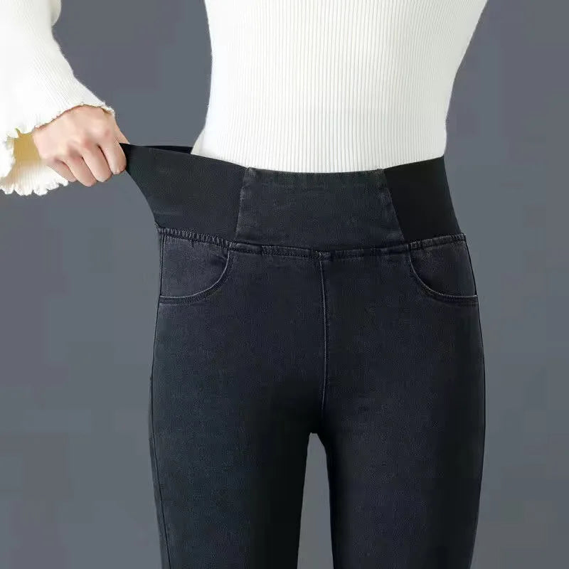 Jeans Oversize 26-38 Slim Denim Pants Women's High Waist Skinny Jean Vintage Wash Pencil Stretch Vaqueros Leggings Pantalones - Waraqah