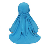 Ramadan Spring Summer Breathable Ironless Hijabs Long Instant Hijab Woman Ready To Wear With Face Masks Ready to Wear Hijabs - Waraqah