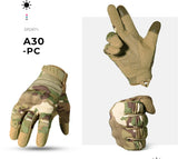 Camo Touch Screen Tactical Gloves Outdoor Hunting Shooting Sports Cycling Combat Airsoft Hiking Camping Bike Non-slip Equipment - Waraqah