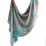 Marble Printed Modal Hijab Scarf Cotton Viscose Rayon Soft Not See Through Woven Muslim Women Shawl 180*80cm - Waraqah