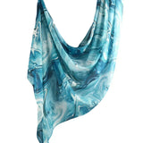 Marble Printed Modal Hijab Scarf Cotton Viscose Rayon Soft Not See Through Woven Muslim Women Shawl 180*80cm - Waraqah