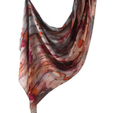 Marble Printed Modal Hijab Scarf Cotton Viscose Rayon Soft Not See Through Woven Muslim Women Shawl 180*80cm - Waraqah