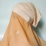Women Muslim Chiffon Hijab With Cap Bonnet Instant Chiffon Hijabs Shawl Head Scarf Underscarf Caps Cover Headwrap - Waraqah