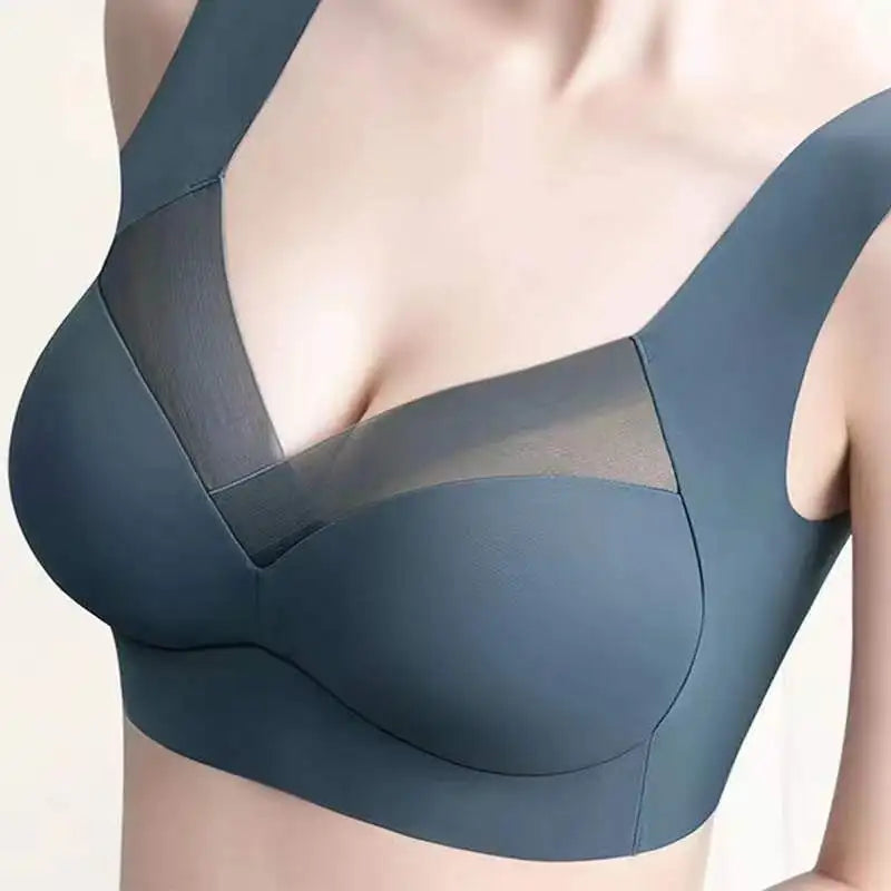 Women's Sexy Sports Bra Seamless Elastic Shockproof Yoga Underwear Fitness Vest Bralette - Waraqah