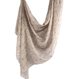Marble Printed Modal Hijab Scarf Cotton Viscose Rayon Soft Not See Through Woven Muslim Women Shawl 180*80cm - Waraqah
