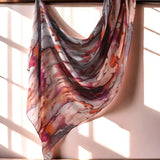 Marble Printed Modal Hijab Scarf Cotton Viscose Rayon Soft Not See Through Woven Muslim Women Shawl 180*80cm - Waraqah