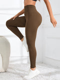 High Waisted Seamless Yoga Leggings, Ribbed Sportswear Tights, Fitness Apparel for Women, Gym and Casual Wear For Fall & Winter - Waraqah