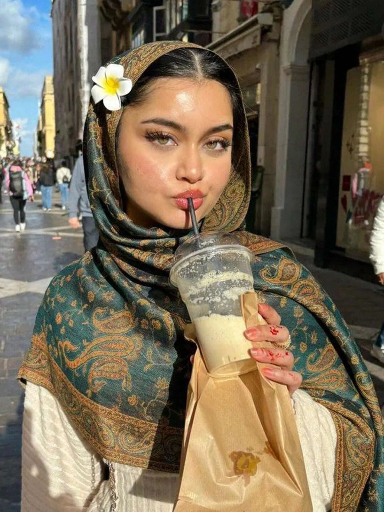 Bohemia Pashmina Hijab Scarf Long Muslim Cashmere Shawl Female Foulard Soft Turban Head Wraps For Women Headband Luxury Brand - Waraqah