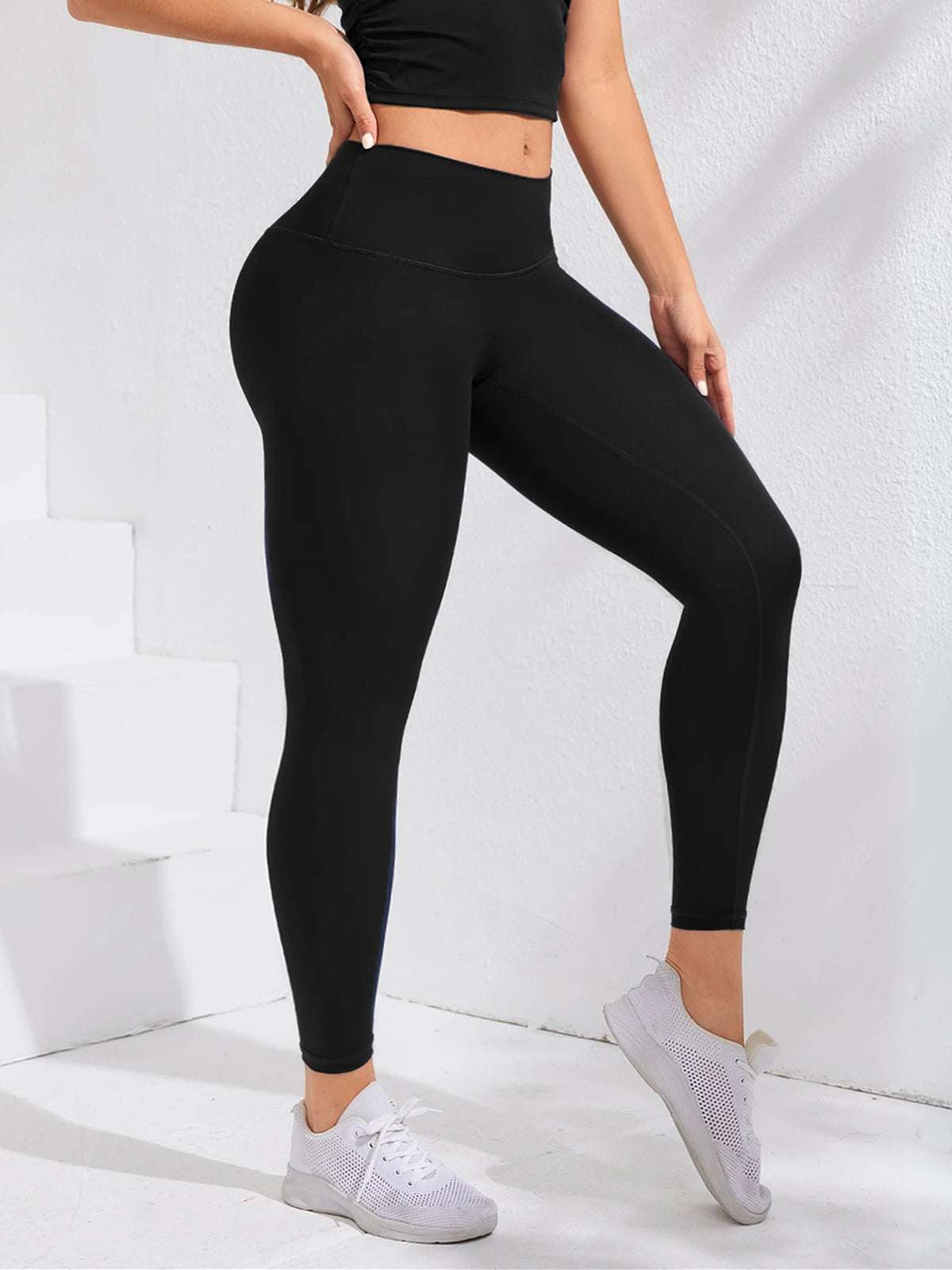 High Waist Ladies Yoga Leggings Fitness Running Sports Pants Soft Tights No T Line Gym Legging for Women - Waraqah
