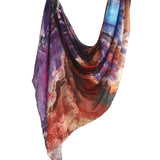 Marble Printed Modal Hijab Scarf Cotton Viscose Rayon Soft Not See Through Woven Muslim Women Shawl 180*80cm - Waraqah