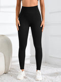 High Waisted Seamless Yoga Leggings, Ribbed Sportswear Tights, Fitness Apparel for Women, Gym and Casual Wear For Fall & Winter - Waraqah
