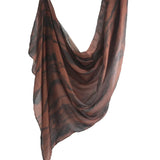 Marble Printed Modal Hijab Scarf Cotton Viscose Rayon Soft Not See Through Woven Muslim Women Shawl 180*80cm - Waraqah
