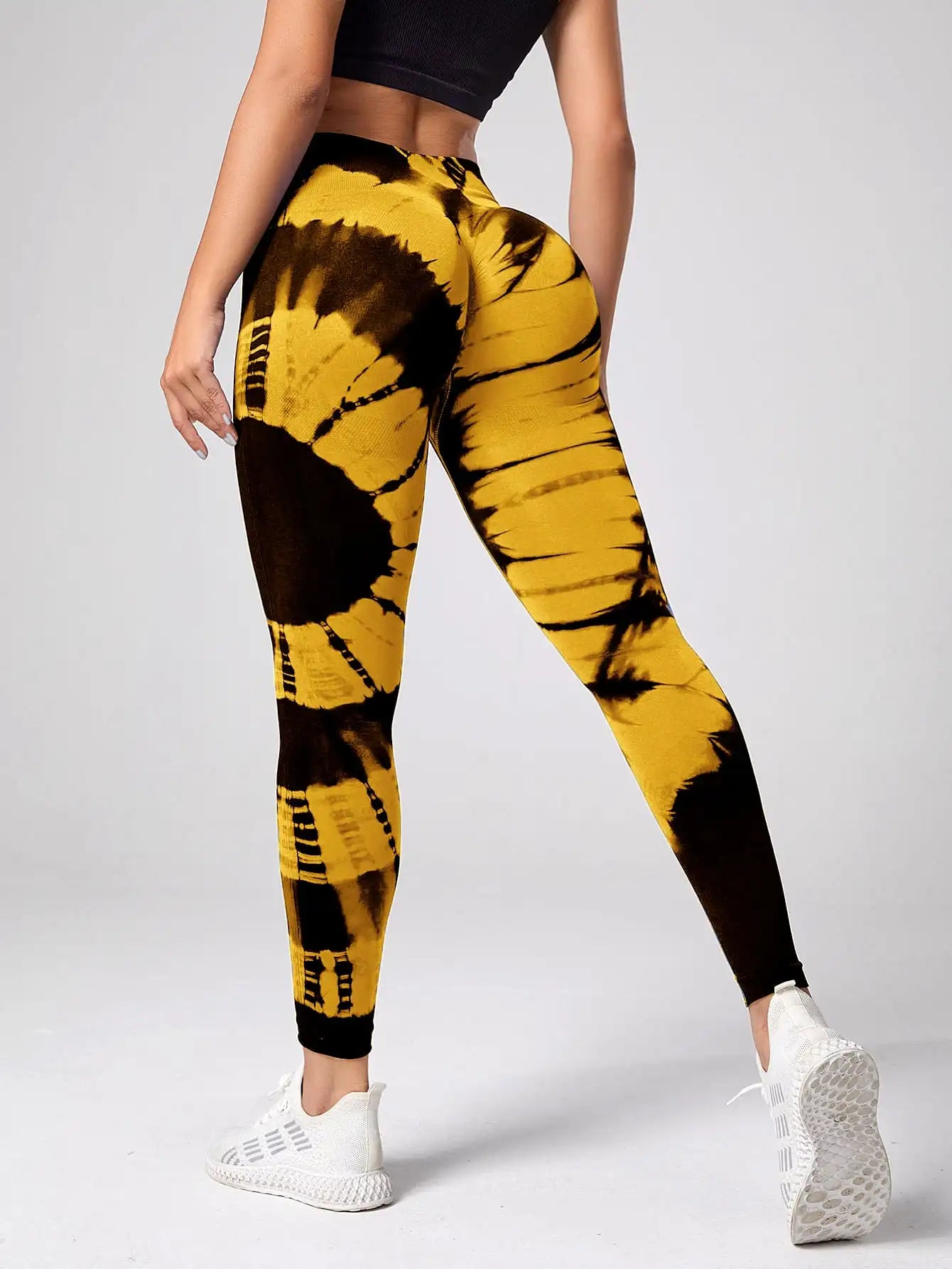 Seamless Leggings for Women Fitness Yoga Pants High Waist Tie Dye Legging Workout Scrunch Butt Lifting Sports Gym Tights Woman - Waraqah