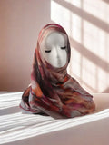Marble Printed Modal Hijab Scarf Cotton Viscose Rayon Soft Not See Through Woven Muslim Women Shawl 180*80cm - Waraqah