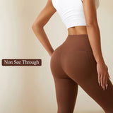 Sheryer Women's Yoga Gym Sportswear Clothes Leggings Peach Buttocks High Waist Elastic Workout Tights Booty with Pocket Pants - Waraqah