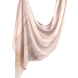 Marble Printed Modal Hijab Scarf Cotton Viscose Rayon Soft Not See Through Woven Muslim Women Shawl 180*80cm - Waraqah