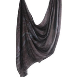 Marble Printed Modal Hijab Scarf Cotton Viscose Rayon Soft Not See Through Woven Muslim Women Shawl 180*80cm - Waraqah