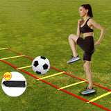 Agility Ladder Nylon Straps Soccer Football Speed Training Ladder Equipment Sports Fitness Running Warm-Up Training Ladder Tool - Waraqah