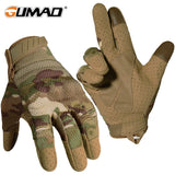 Camo Touch Screen Tactical Gloves Outdoor Hunting Shooting Sports Cycling Combat Airsoft Hiking Camping Bike Non-slip Equipment - Waraqah