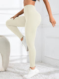 High Waisted Seamless Yoga Leggings, Ribbed Sportswear Tights, Fitness Apparel for Women, Gym and Casual Wear For Fall & Winter - Waraqah