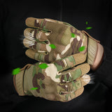 Camo Touch Screen Tactical Gloves Outdoor Hunting Shooting Sports Cycling Combat Airsoft Hiking Camping Bike Non-slip Equipment - Waraqah