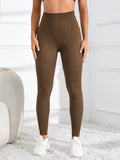 High Waisted Seamless Yoga Leggings, Ribbed Sportswear Tights, Fitness Apparel for Women, Gym and Casual Wear For Fall & Winter - Waraqah