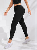 High Waist Ladies Yoga Leggings Fitness Running Sports Pants Soft Tights No T Line Gym Legging for Women - Waraqah