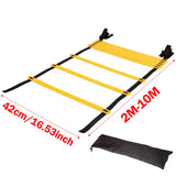 Agility Ladder Nylon Straps Soccer Football Speed Training Ladder Equipment Sports Fitness Running Warm-Up Training Ladder Tool - Waraqah