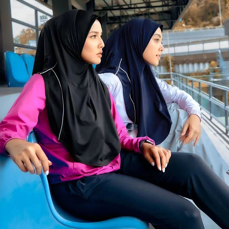 Muslim Sport Instant Turban Hat Inner Hijabs Caps Women For Swim Islamic Bandana Hats Female Headwrap - Waraqah
