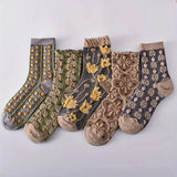 5 Pairs Letter Print Socks Comfy & Breathable Sports Short Socks Women's Stockings & Hosiery Soft & Comfy All-match Short Socks - Waraqah