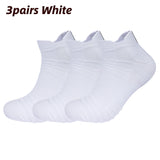 3 Pairs Breathable Mesh Athletic Terry Socks Cushioned Moisture-managing and Durable Reduces Foot for Running Hiking & Sports - Waraqah