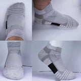 3 Pairs Breathable Mesh Athletic Terry Socks Cushioned Moisture-managing and Durable Reduces Foot for Running Hiking & Sports - Waraqah