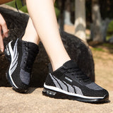 New Running Shoes Ladies Breathable Sneakers Summer Light Mesh Air Cushion Women's Sports Shoes Outdoor Lace Up Training Shoes - Waraqah