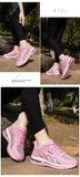 New Running Shoes Ladies Breathable Sneakers Summer Light Mesh Air Cushion Women's Sports Shoes Outdoor Lace Up Training Shoes - Waraqah