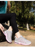 New Running Shoes Ladies Breathable Sneakers Summer Light Mesh Air Cushion Women's Sports Shoes Outdoor Lace Up Training Shoes - Waraqah