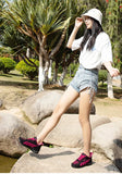 New Running Shoes Ladies Breathable Sneakers Summer Light Mesh Air Cushion Women's Sports Shoes Outdoor Lace Up Training Shoes - Waraqah