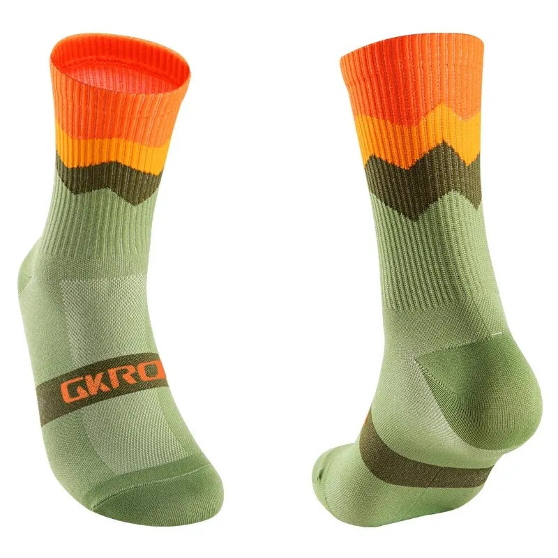 Cycling Socks for Men And Women Breathable Ankle Length Sports Gym Cycling Socks Non Slip Moisture Wicking Cycling Ankle Socks - Waraqah