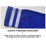Loogdeel Soccer Socks Stretchy Compression Knee High Tube Socks Men Women Teens Kid Breathable Football Athletic Sports Socks - Waraqah