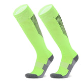 Loogdeel Soccer Socks Stretchy Compression Knee High Tube Socks Men Women Teens Kid Breathable Football Athletic Sports Socks - Waraqah