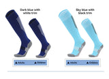 Loogdeel Soccer Socks Stretchy Compression Knee High Tube Socks Men Women Teens Kid Breathable Football Athletic Sports Socks - Waraqah