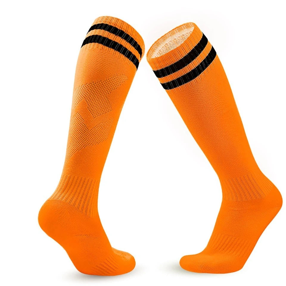 Loogdeel Soccer Socks Stretchy Compression Knee High Tube Socks Men Women Teens Kid Breathable Football Athletic Sports Socks - Waraqah
