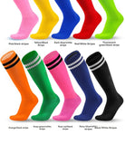 Loogdeel Soccer Socks Stretchy Compression Knee High Tube Socks Men Women Teens Kid Breathable Football Athletic Sports Socks - Waraqah