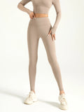 Women's Solid High Waist Sports Leggings,Breathable Comfortable Quick Drying SkinnyPants for Yoga Running, Ladies Sportswear for - Waraqah