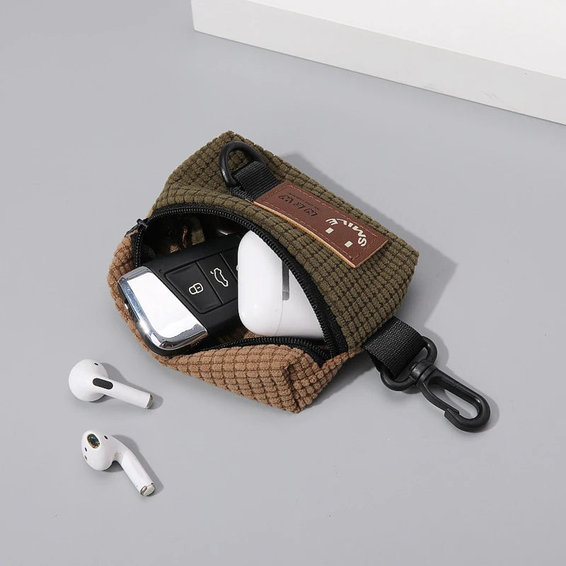 1pc Cycling Backpack, Headphone Bag, Portable Storage, Sports Bag, Universal Bag, Pendant, Trendy Tag, Neck Hanging Bag - Waraqah