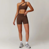 Women Seamless Yoga Set 2PCS Workout Set Sportswear Gym Clothing Fitness Long Sleeve Jacket High Waist Leggings Sports Suits - Waraqah