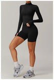 Women Zip Fitness Yoga Shirt Winter Warm Gym Top Woman Yoga Long Sleeve Sports Jacket Activewear Running Coats Workout Clothes - Waraqah